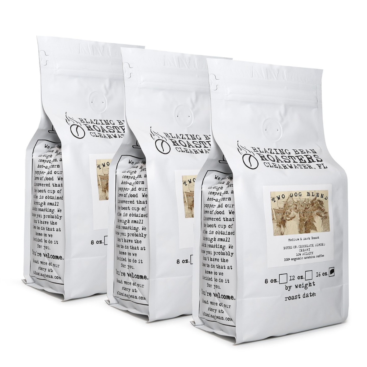 Two Dog Blend and Roasters Choice 4lbs Monthly Subscription Bundle