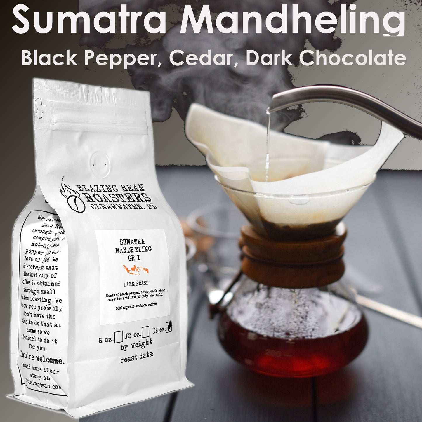 Organic Sumatra Mandheling GR1- Fair Trade